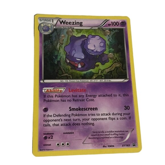 Pokemon TCG Weezing XY 163 Holo Foil Rare Card - Picture 1 of 9